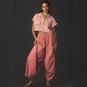 Anthropologie Pilcro Soft Barrel Pants M 8 Women's Casual Pant Boho NEW 44289